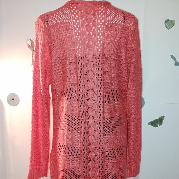 Ladies Coral Sweater - Picture 5 of 6